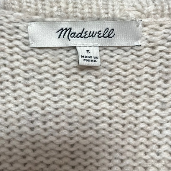 Madewell Colorblock Fringe Cardigan Sweater - Picture 9 of 11